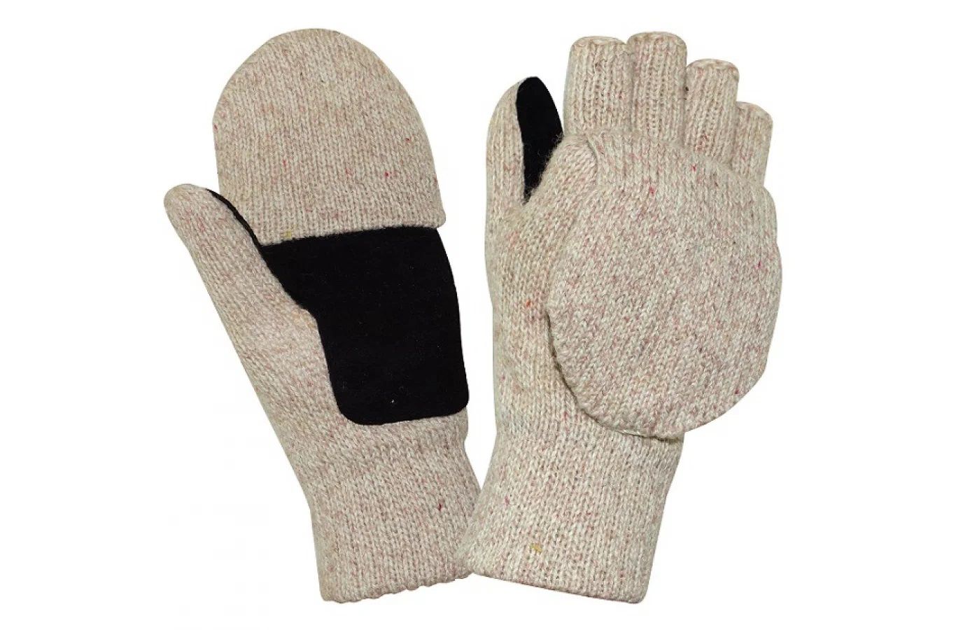 Перчатки-варежки с откидным верхом